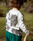 Flame T-shirt in organic cotton - Elephants