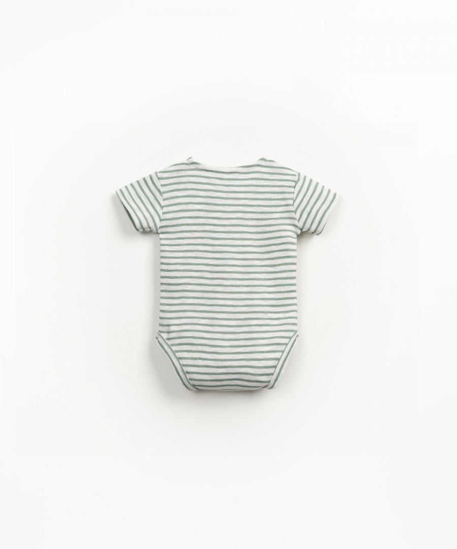 Room to Grow Bodysuit - Sage Stripes