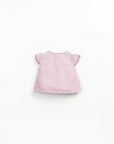 Wrap Blouse in Linen blend - Soft Lilac
