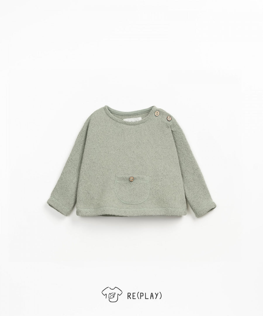 Re(Play) Yarn Sweatshirt with Pocket - Laurel