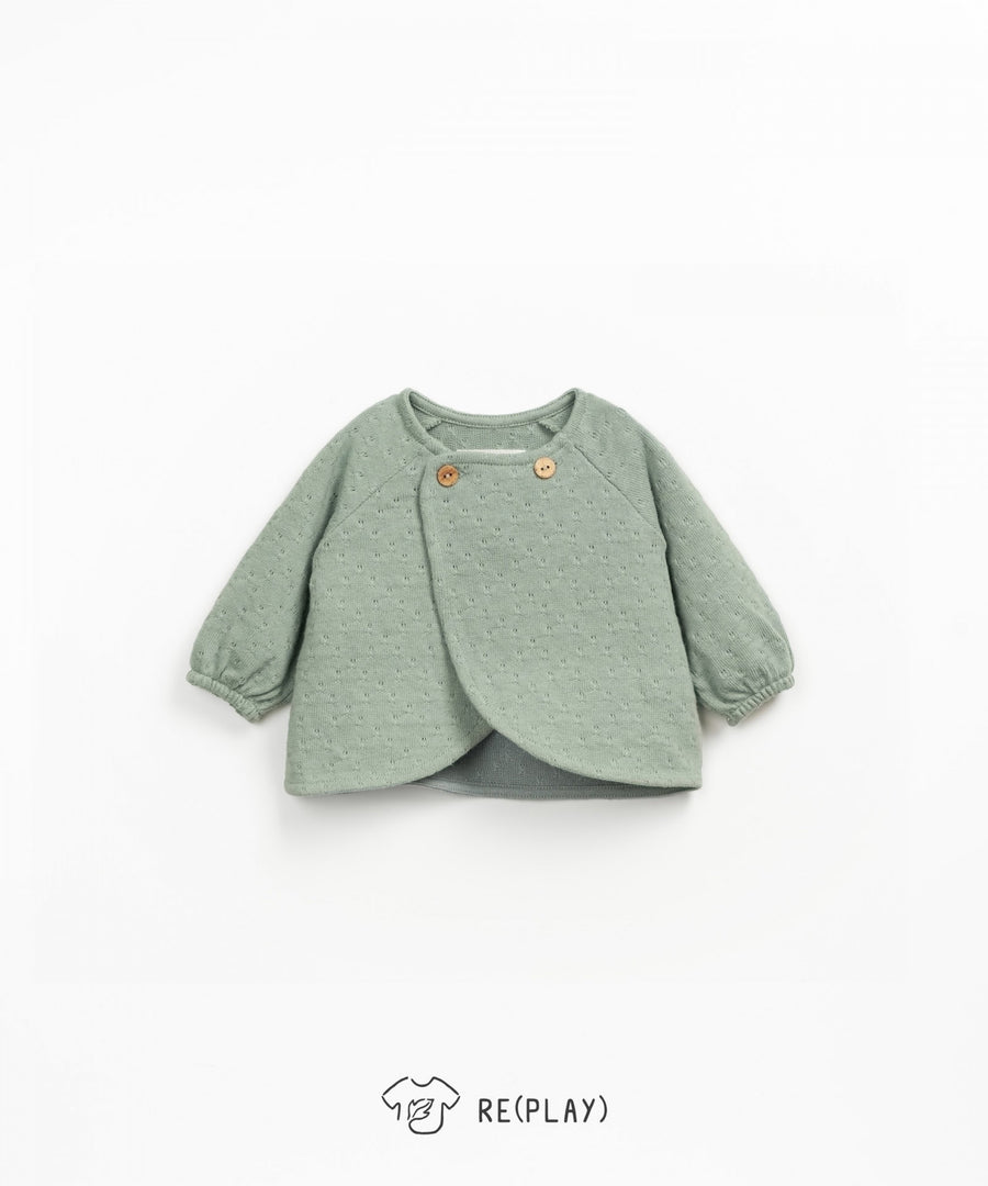 Re(Play) Jersey Cardigan - Sage
