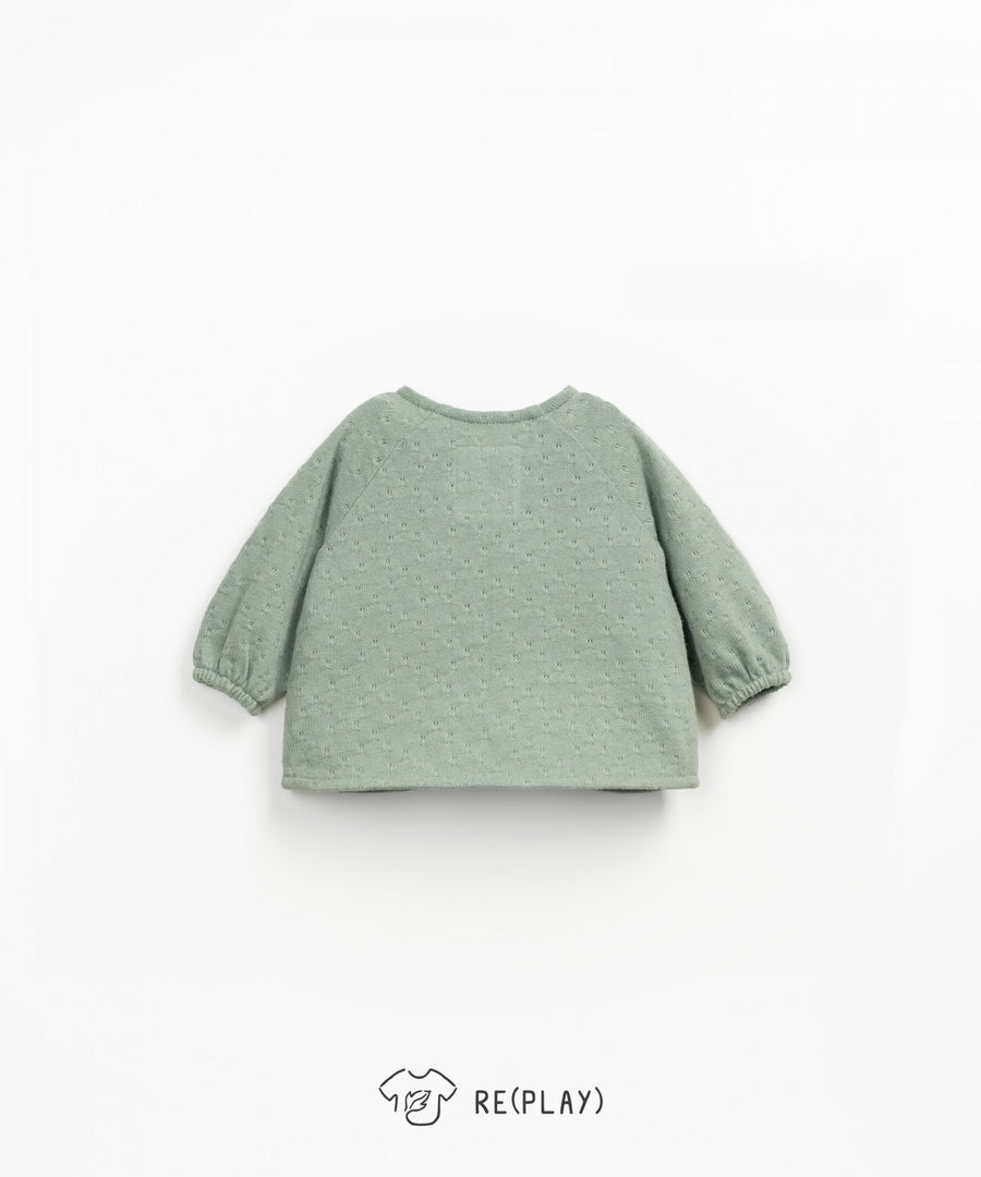 Re(Play) Jersey Cardigan - Sage