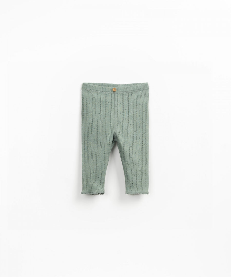 Pointelle Leggings - Sage