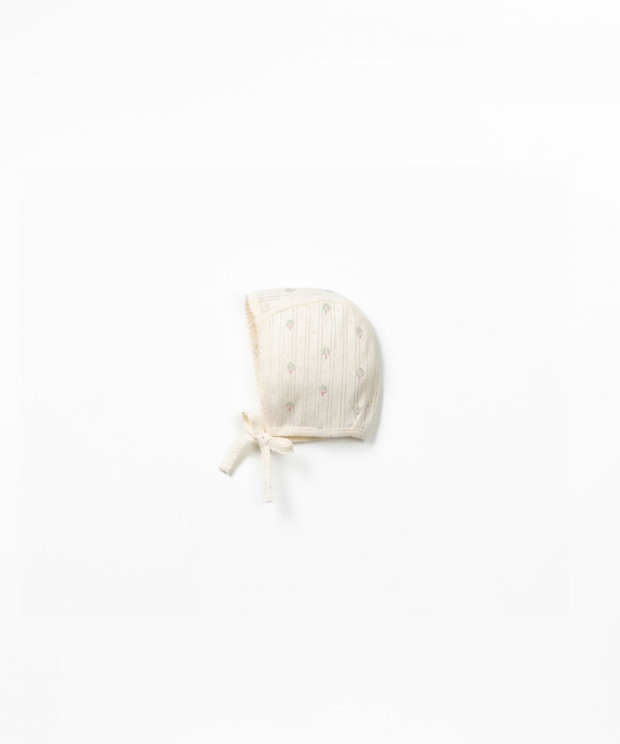 Knitted Pointelle Beanie - Artichoke