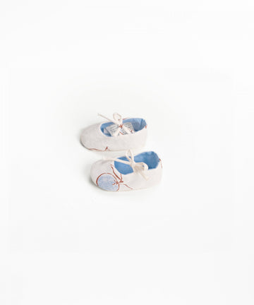 Linen Ballerinas - Oranges