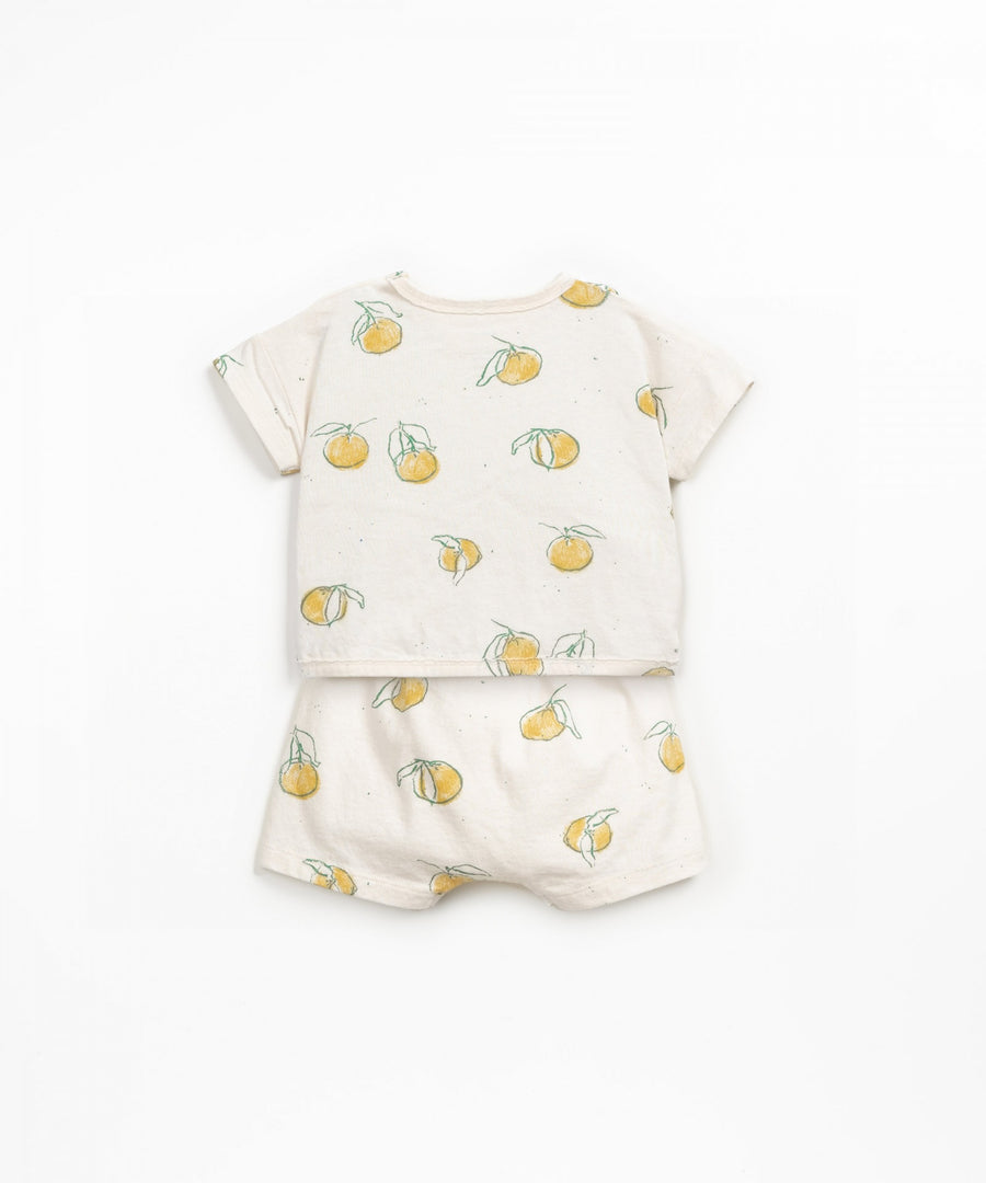 Lounge Top & Shorts Set - Oranges
