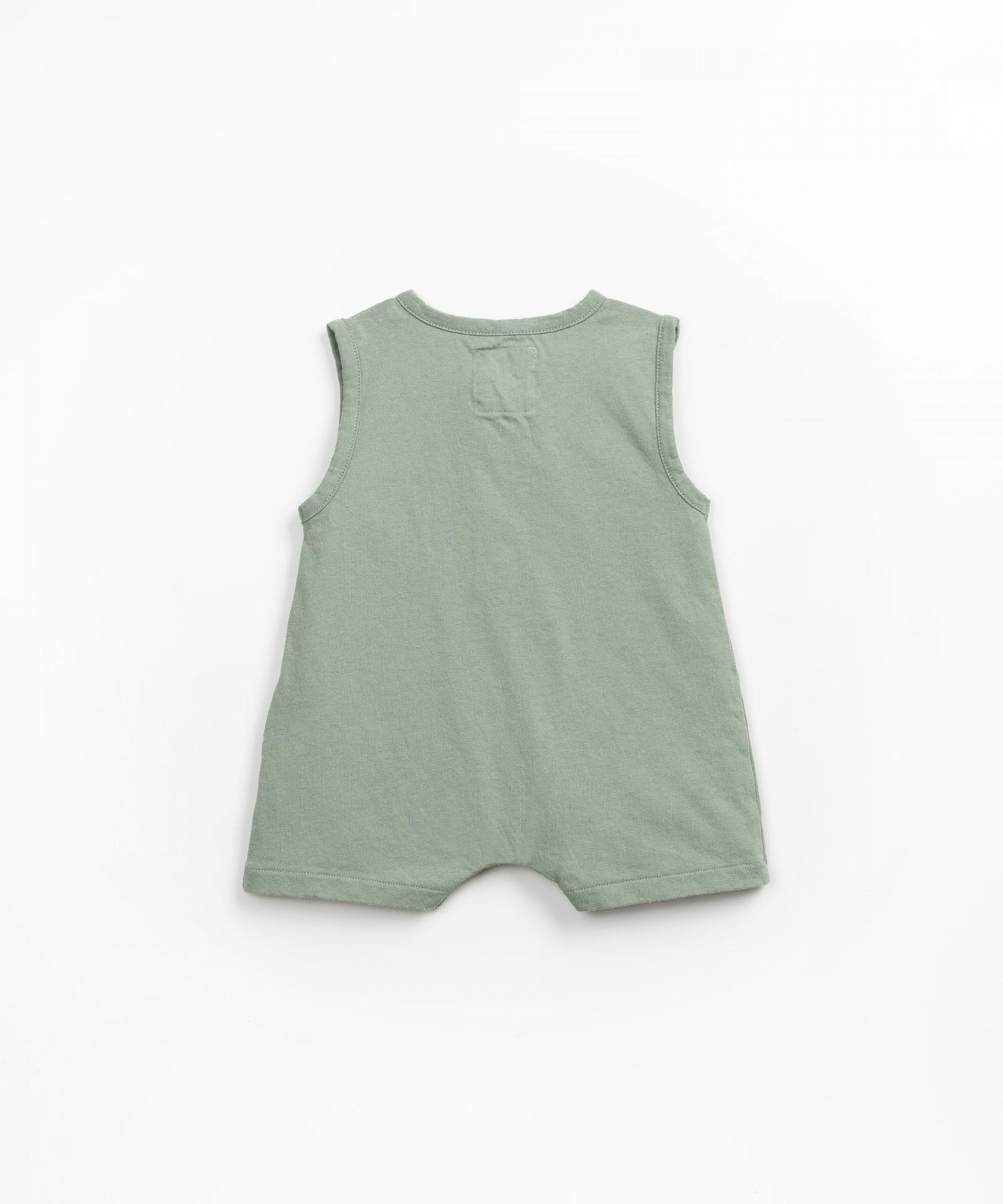 Jersey Romper with Opening - Sage