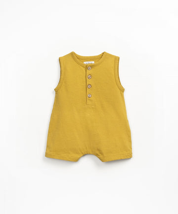 Jersey Romper with Opening - Sunflower