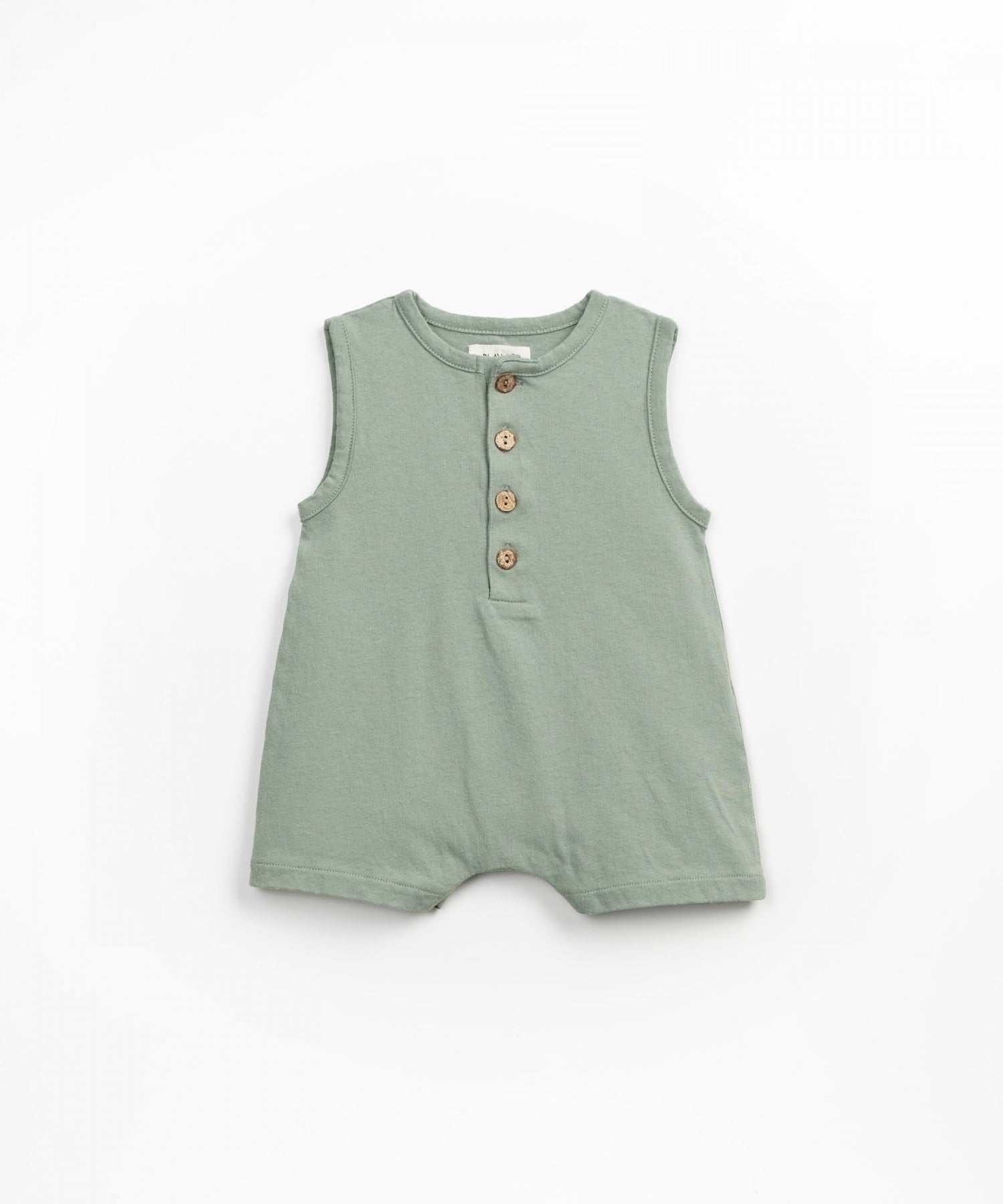 Jersey Romper with Opening - Sage