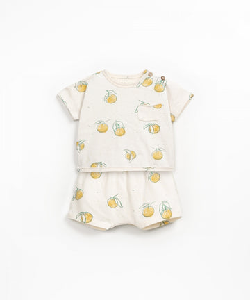 Lounge Top & Shorts Set - Oranges