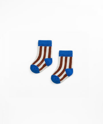 Socks in Organic Cotton - Chocolate Stripes