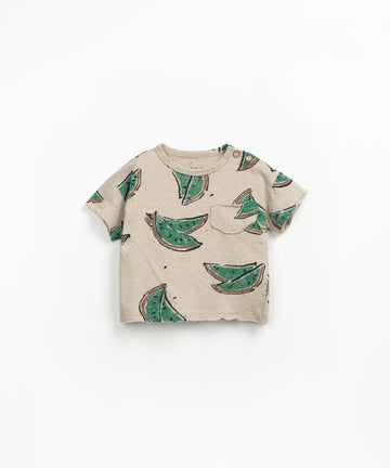 Linen blend T-Shirt - Bananas
