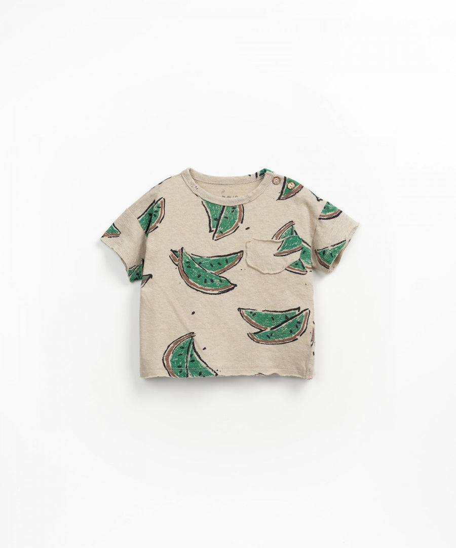 Linen blend T-Shirt - Bananas