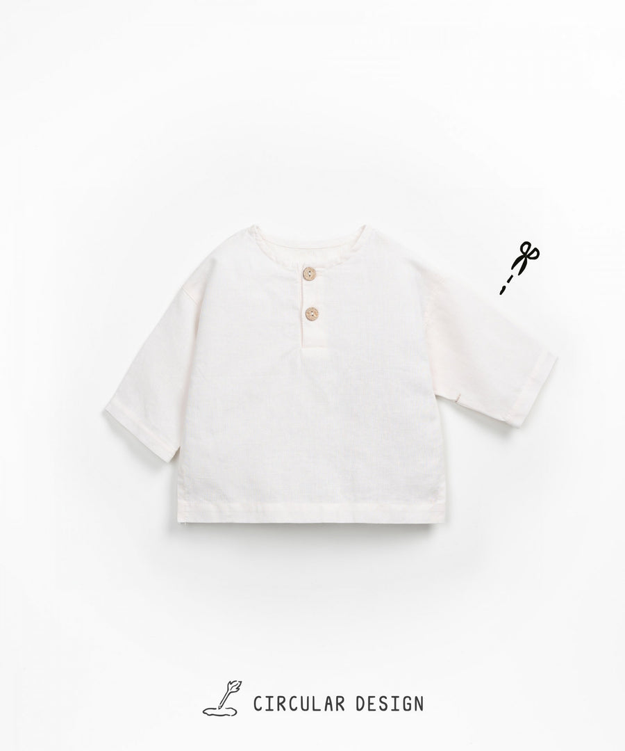 Linen blend Shirt - Ivory