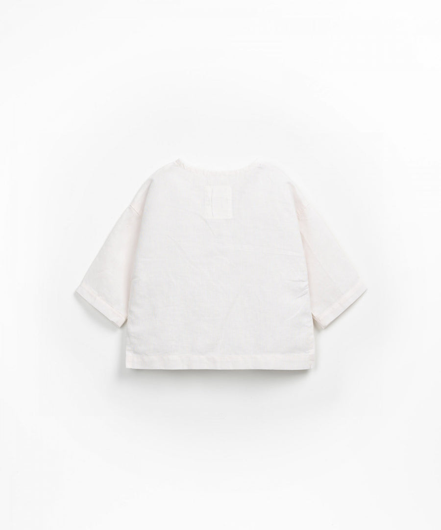 Linen blend Shirt - Ivory
