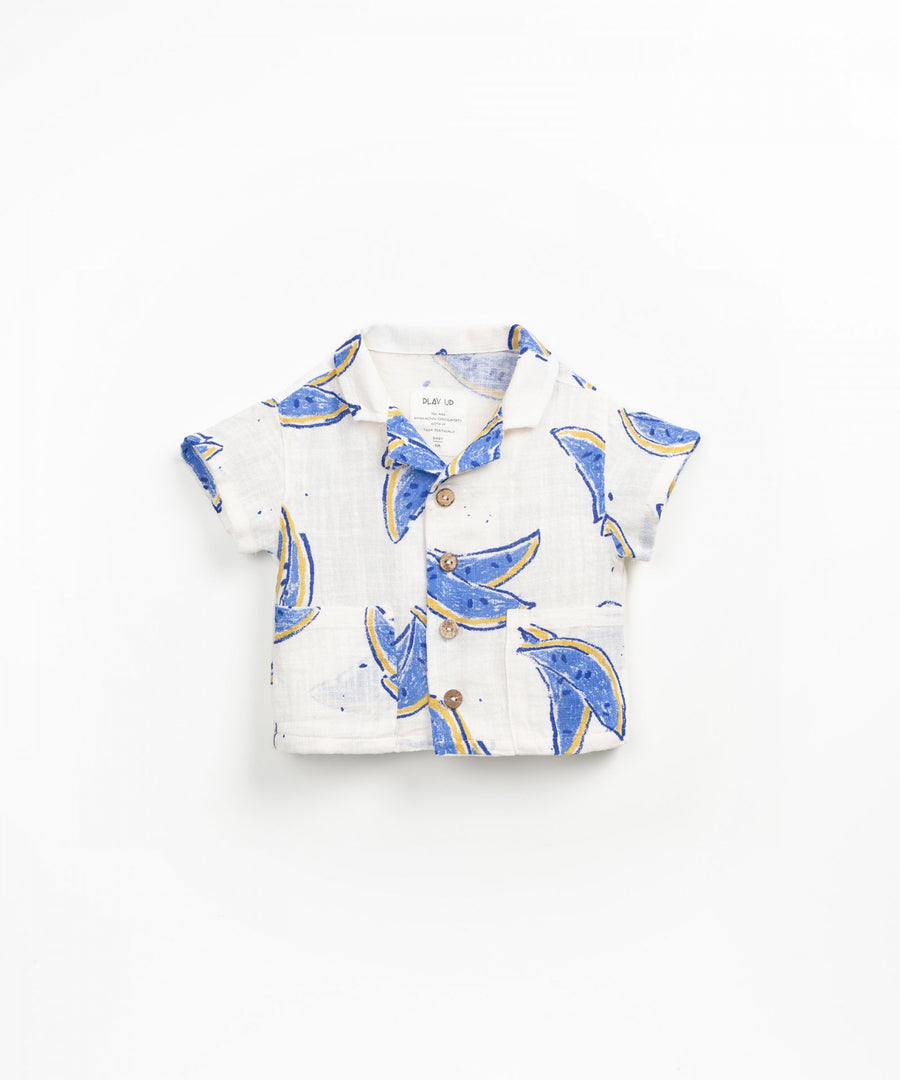 Organic Cotton Woven Shirt - Watermelon