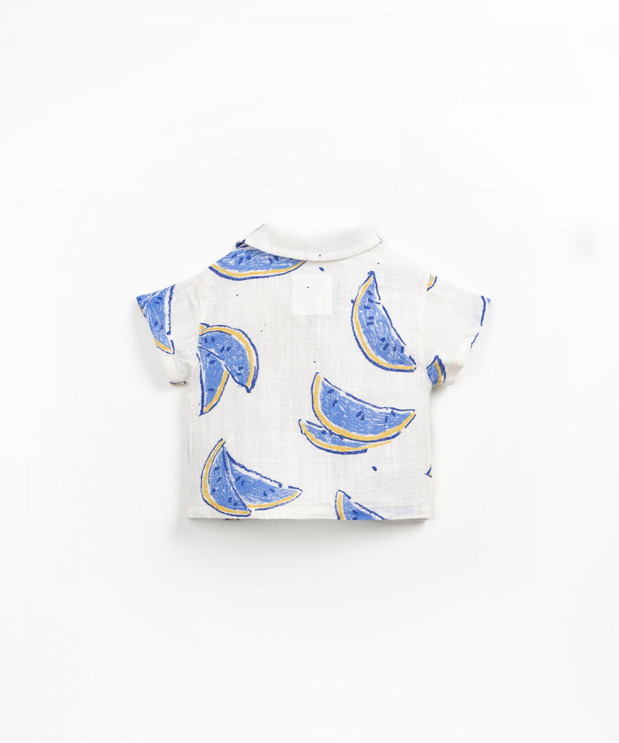 Organic Cotton Woven Shirt - Watermelon