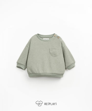 Re(Play) Sweatshirt with Chest Pocket - Laurel