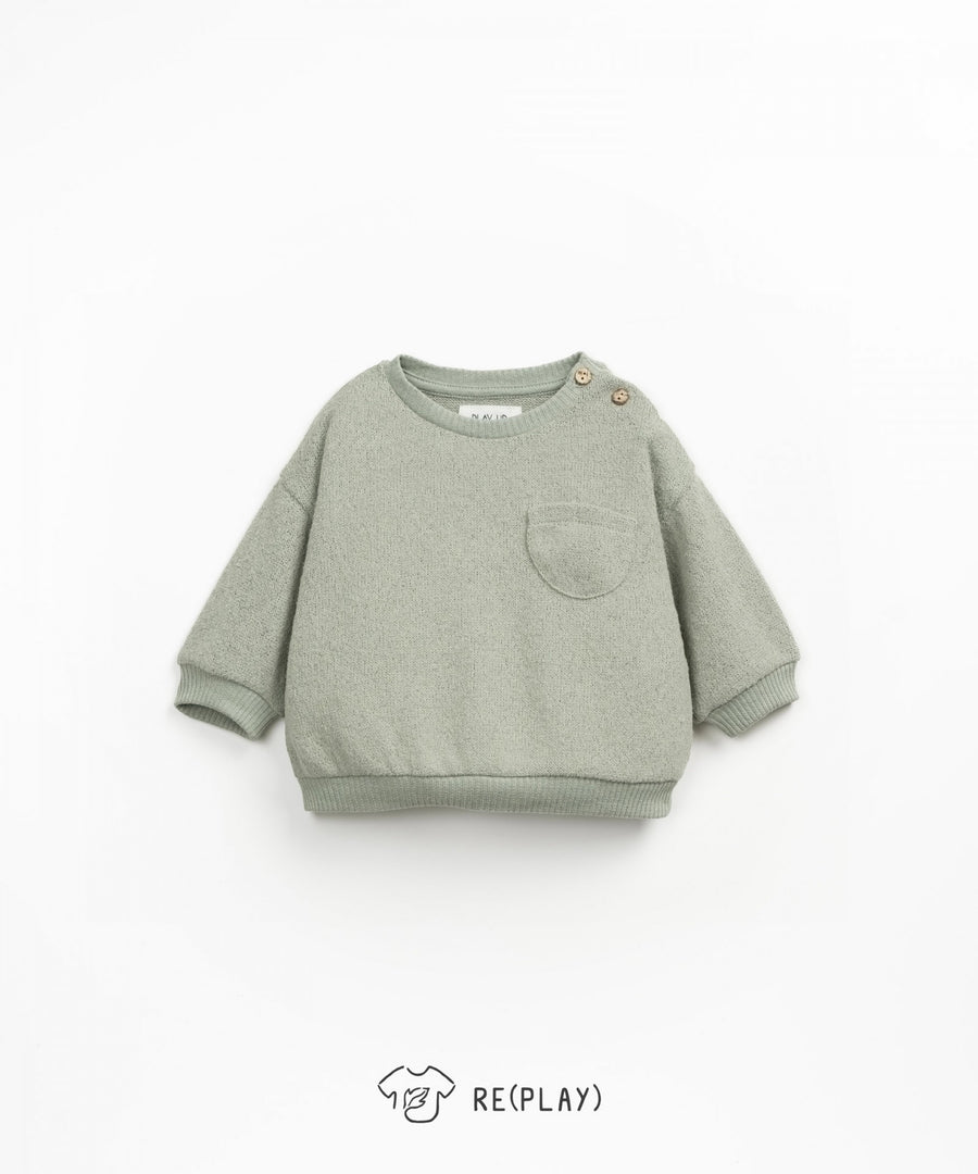 Re(Play) Sweatshirt with Chest Pocket - Laurel
