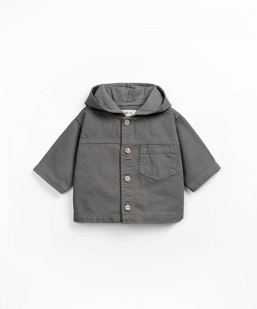 Cotton Twill Jacket - Charcoal