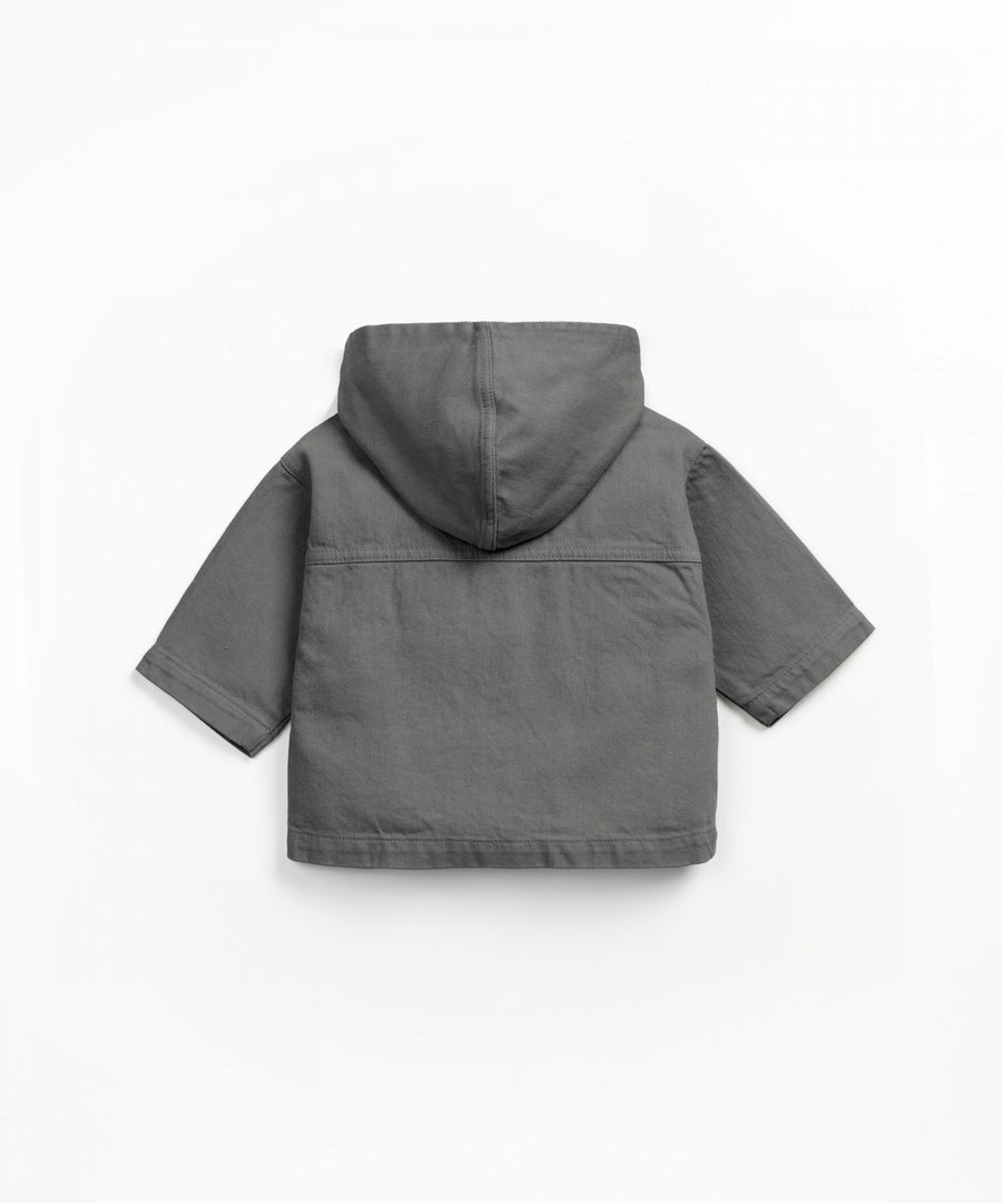 Cotton Twill Jacket - Charcoal