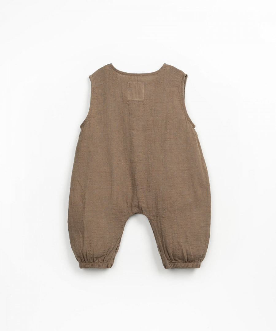 Organic Cotton Jumpsuit - Chocolate