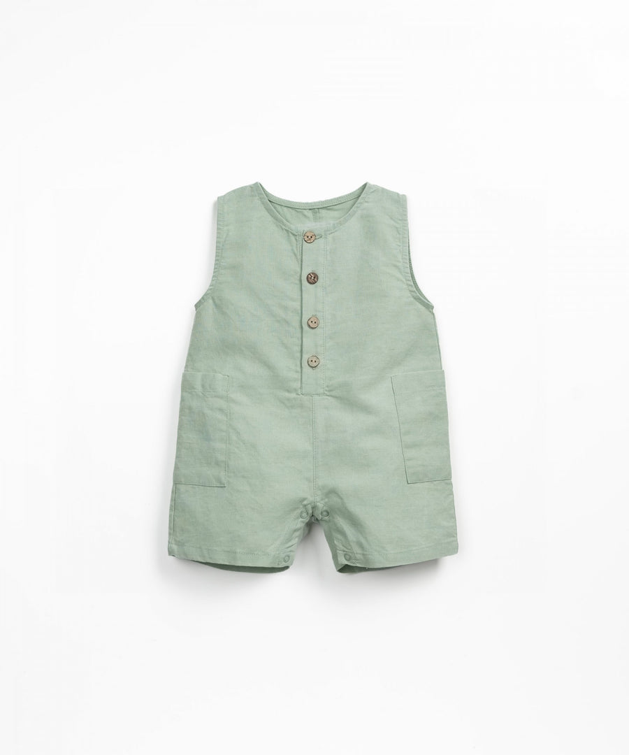 Linen blend Jumpsuit - Sage