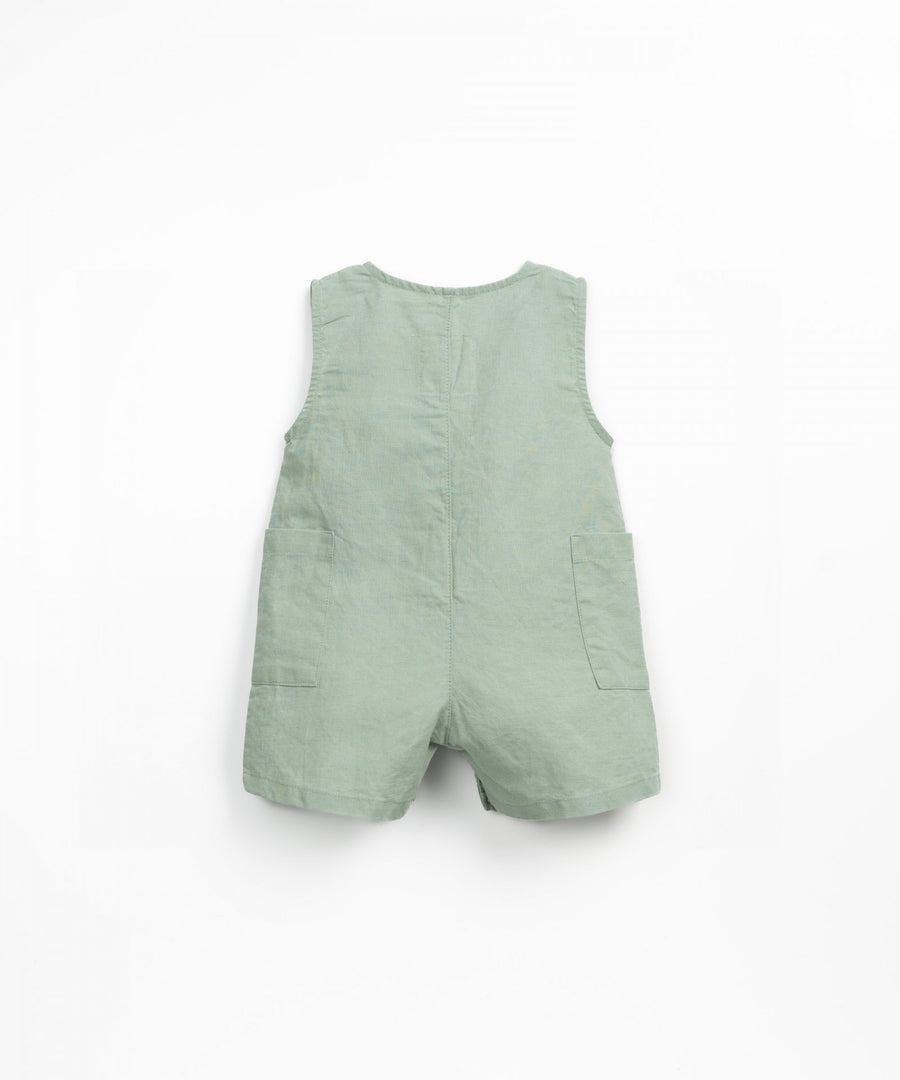 Linen blend Jumpsuit - Sage