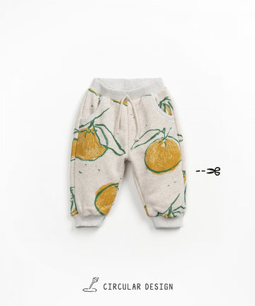 Jersey Sweatpants with Pocket - Oranges
