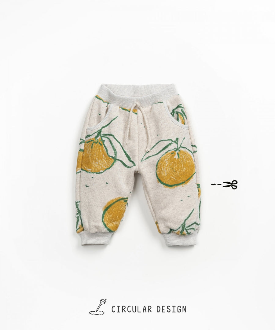 Jersey Sweatpants with Pocket - Oranges