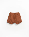Organic Cotton Jersey shorts - Rust