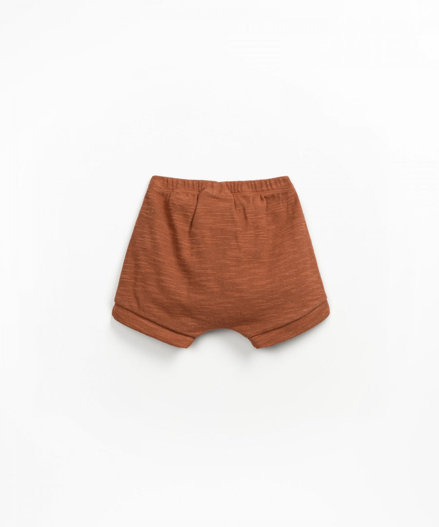 Organic Cotton Jersey shorts - Rust