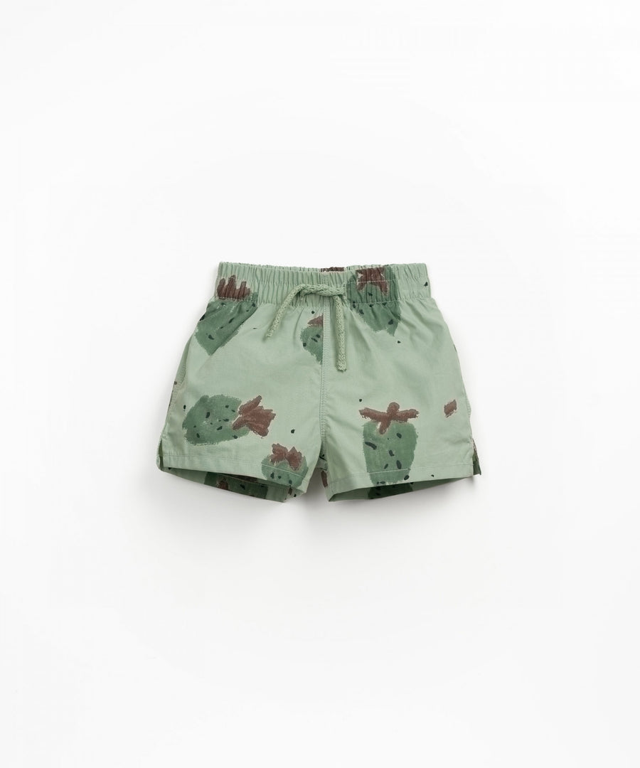 Swim Shorts - Green Strawberries