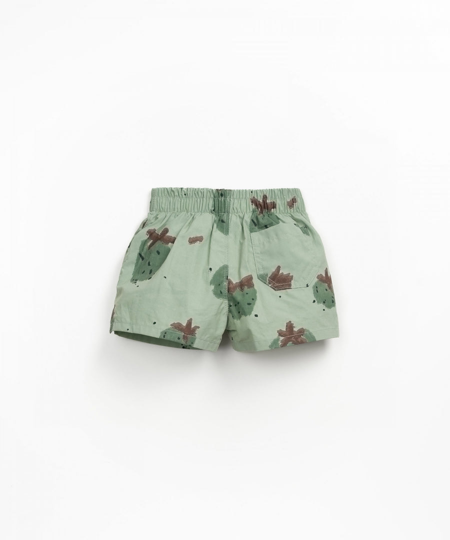 Swim Shorts - Green Strawberries