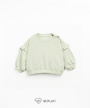Re(Play) Crewneck with Frills - Pistachio