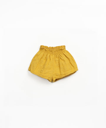 Linen Loose Shorts - Sunflower