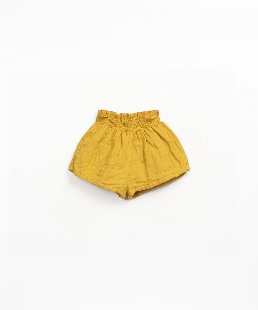 Linen Loose Shorts - Sunflower