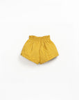 Linen Loose Shorts - Sunflower