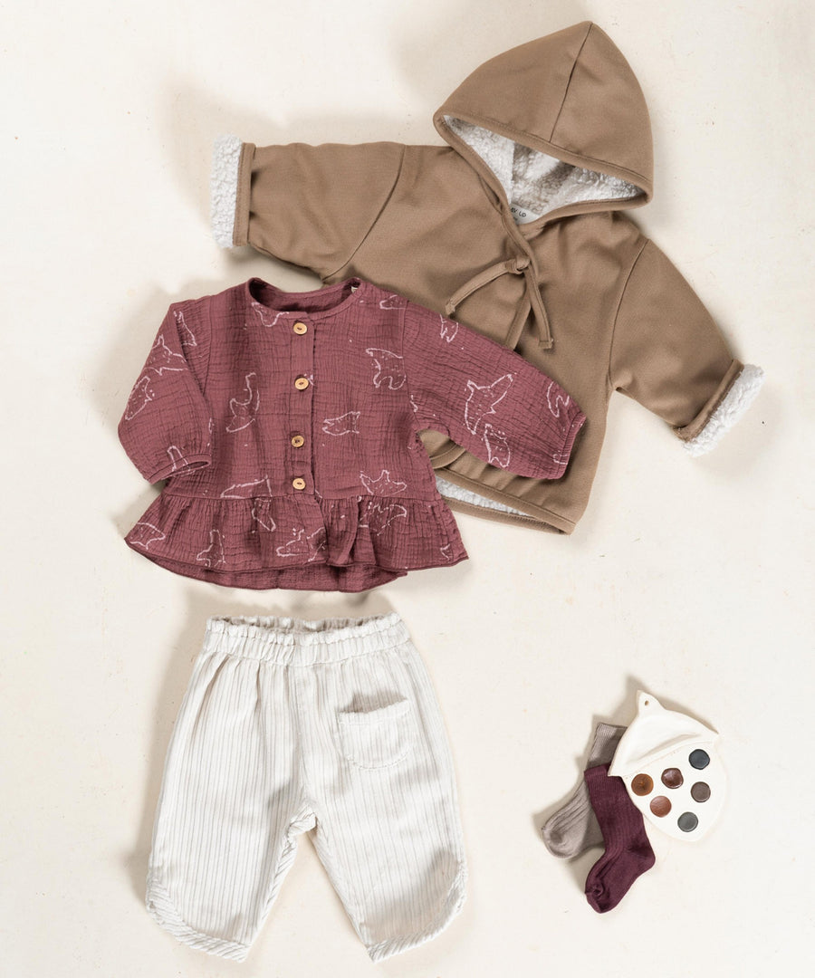 Corduroy Trousers - Stone