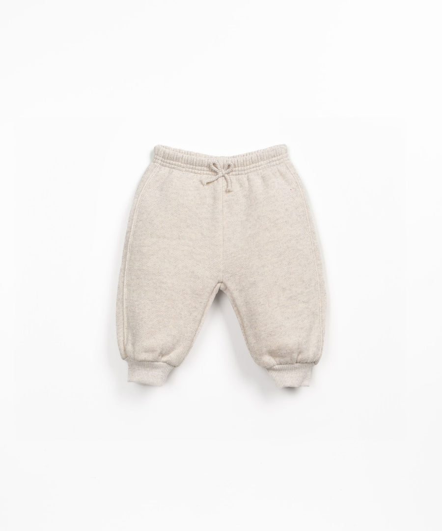 Fleece Pants with Waistband - Latte
