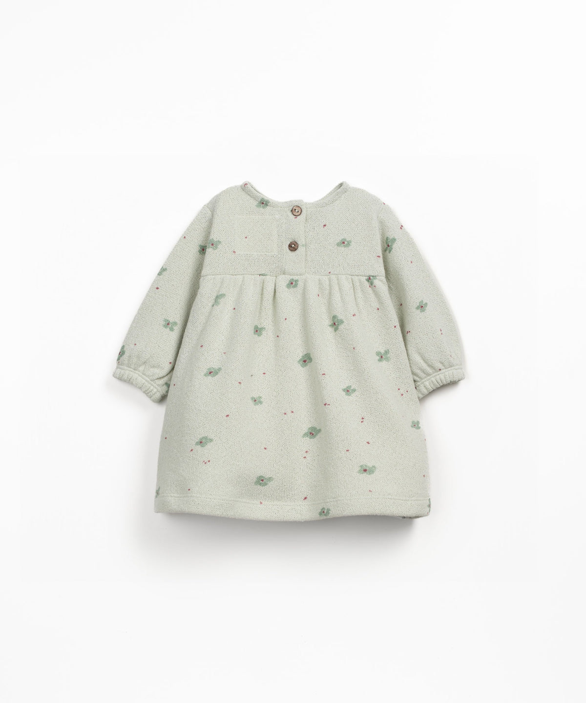 Jersey Balloon Dress - Pistachio Daisies