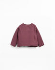 Woven Wrap Top -  Mulberry