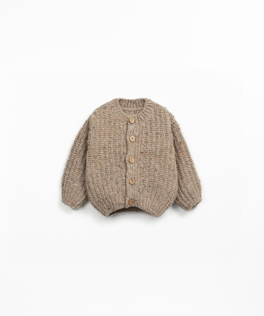 Knitted Cardigan - Cocoa