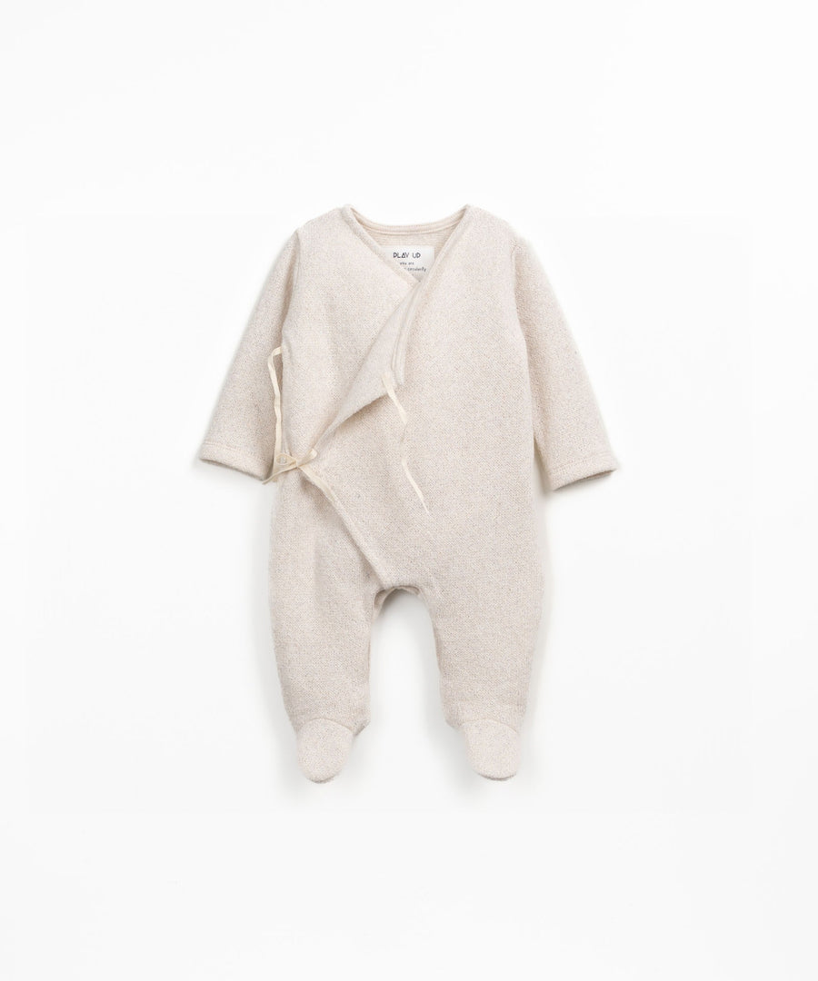 Jumpsuit with Wrap Opening - Latte