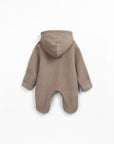 Organic Polar Jumpsuit with Hood - Cocoa