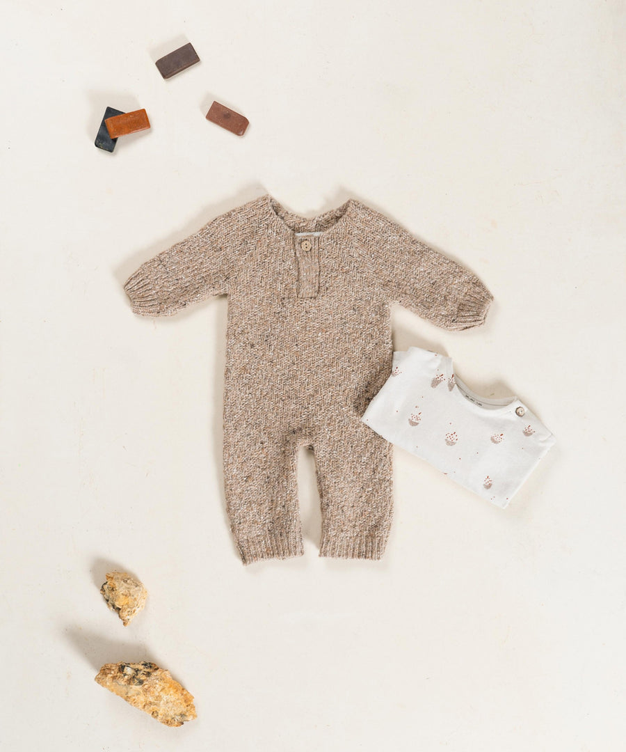 Knitted Jumpsuit - Cocoa