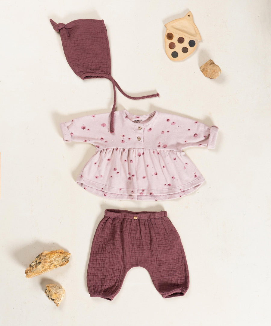 Woven Trousers - Mulberry