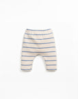 Striped Knit Leggings - Blues