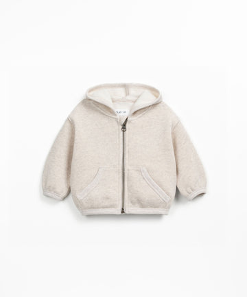Fleece Zip Hoodie - Latte