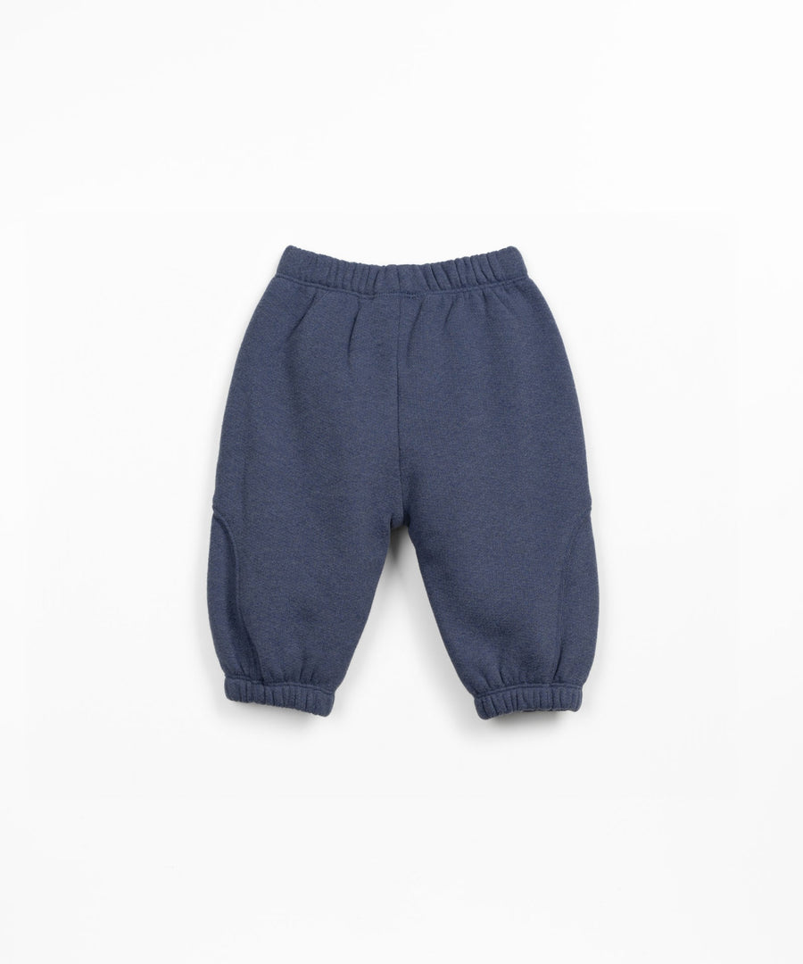 Sweatpants with Fleece - Denim Blue
